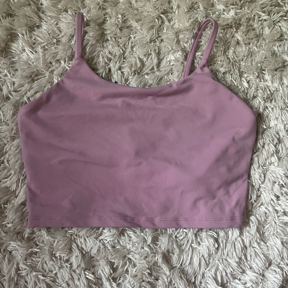 Athletic Crop Top- Built in Bra